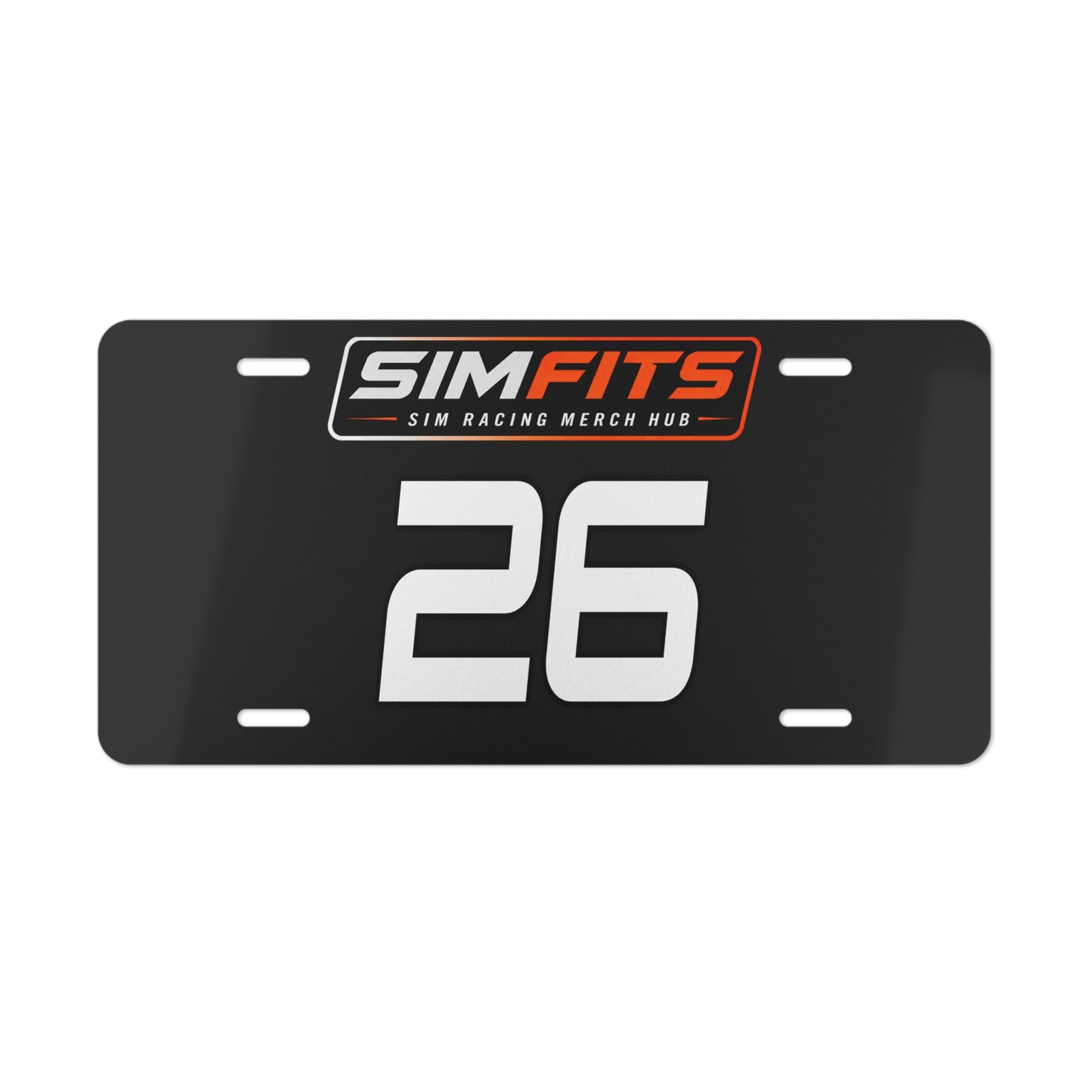 Custom SimFits License Plate