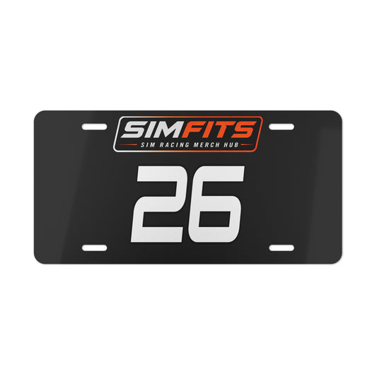 Custom SimFits License Plate